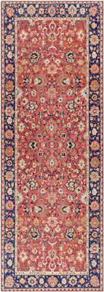Maatsehei Traditional Bright Red Area Rug