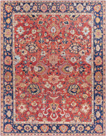 Maatsehei Traditional Bright Red Area Rug