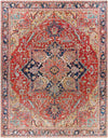 Maren Traditional Brick Red Area Rug