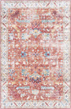 Meeren Traditional Burnt Orange Area Rug