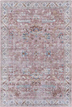 Meeren Traditional Pale Pink Area Rug