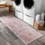 Meeren Traditional Pale Pink Area Rug