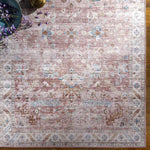 Meeren Traditional Pale Pink Area Rug