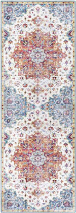 Meerven Traditional Burnt Orange Area Rug