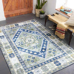 Megen Traditional Grass Green Area Rug
