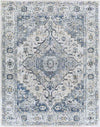 Tricht Traditional Dark Blue Area Rug