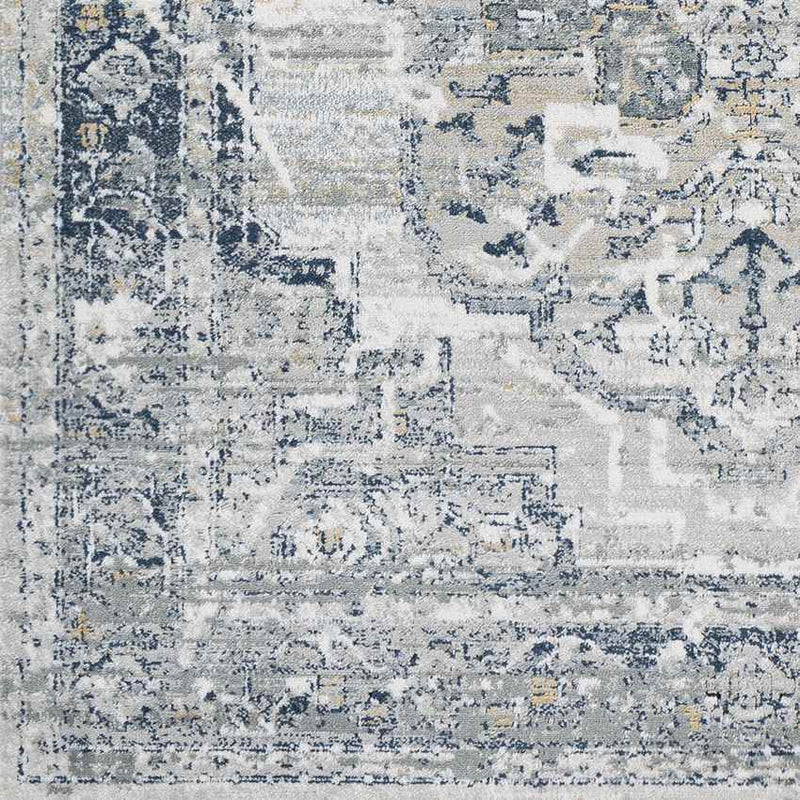 Milschot Traditional Navy Area Rug