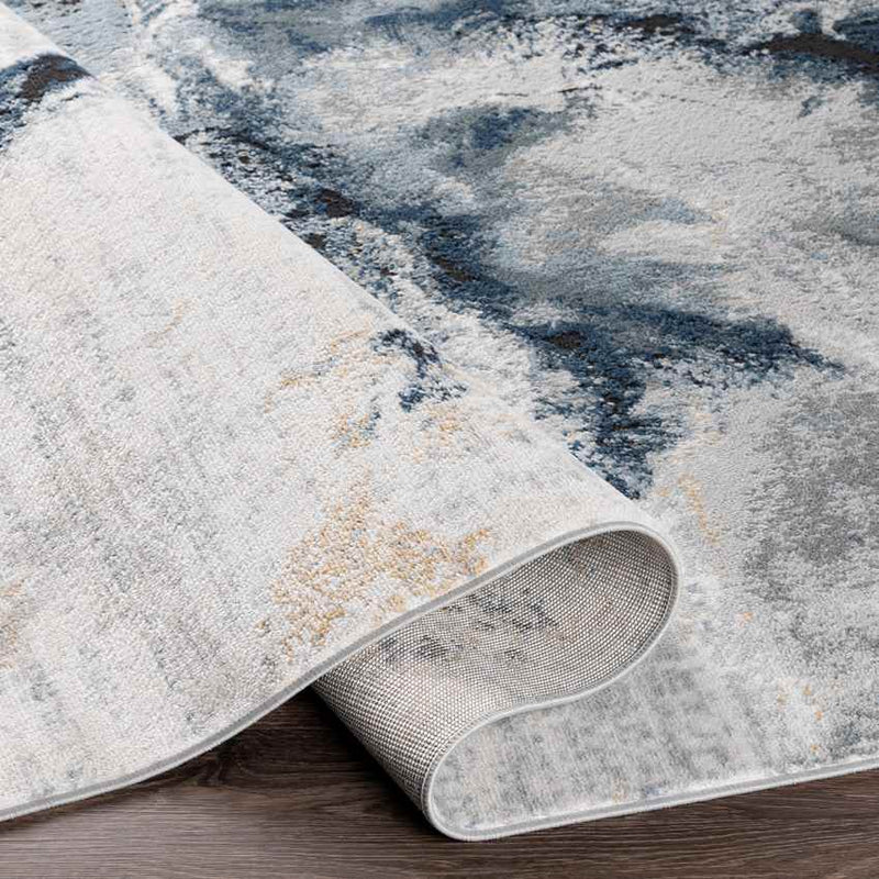 Moorsel Modern Dark Blue Area Rug