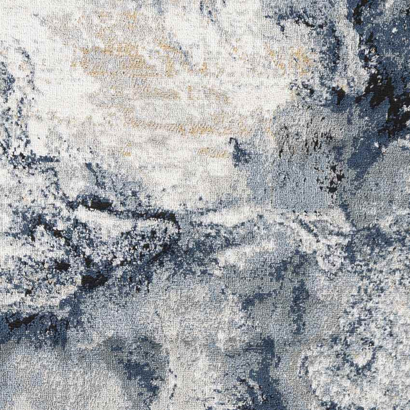 Moorsel Modern Dark Blue Area Rug