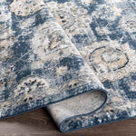 Mosbulten Traditional Navy Area Rug