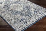 Muggenhol Traditional Navy Area Rug