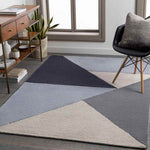 Nergena Modern Taupe Area Rug