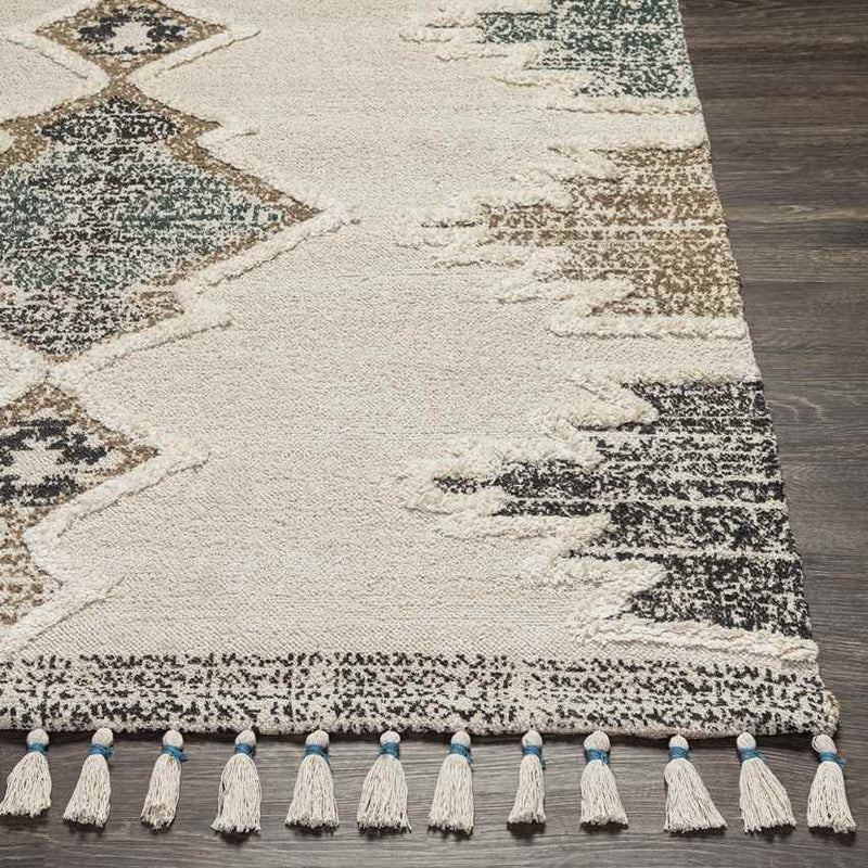 Notsel Global Medium Green Area Rug