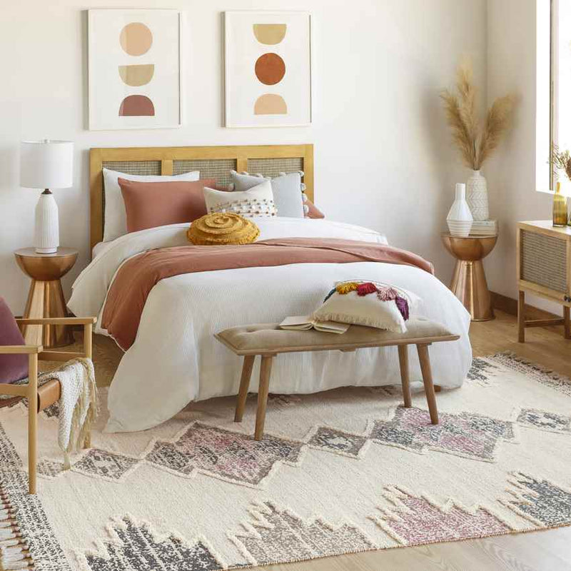 Notsel Global Bright Pink Area Rug