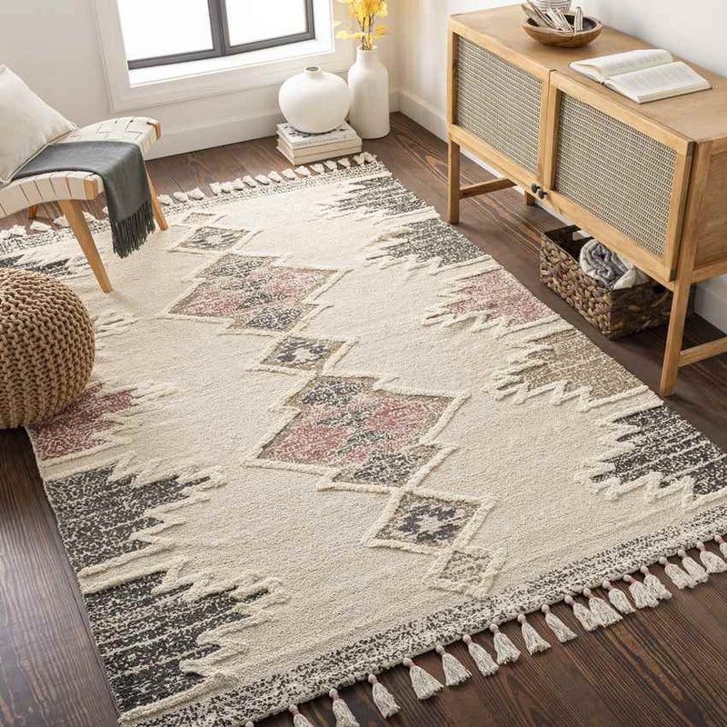 Notsel Global Bright Pink Area Rug