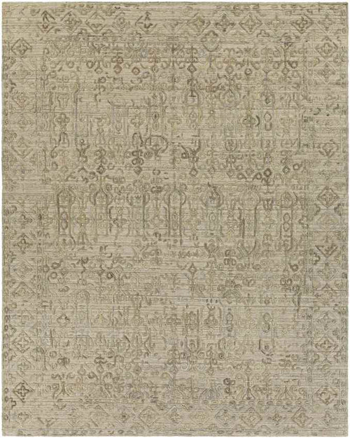 Tregelaar Traditional Olive Area Rug