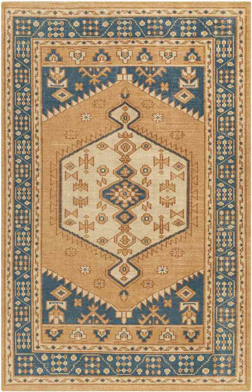 Veen Traditional Burnt Orange Area Rug