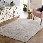 Fribourg Traditional Coral Area Rug