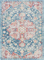 Gimel Traditional Dark Blue Area Rug