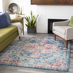Gimel Traditional Dark Blue Area Rug