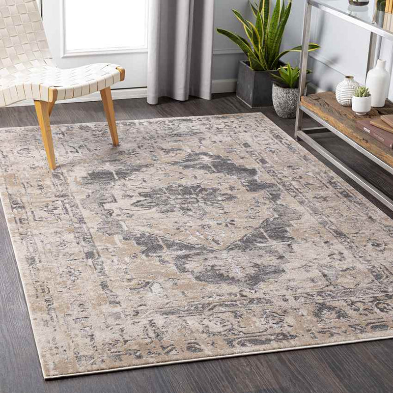 Vinkel Traditional Brown Area Rug
