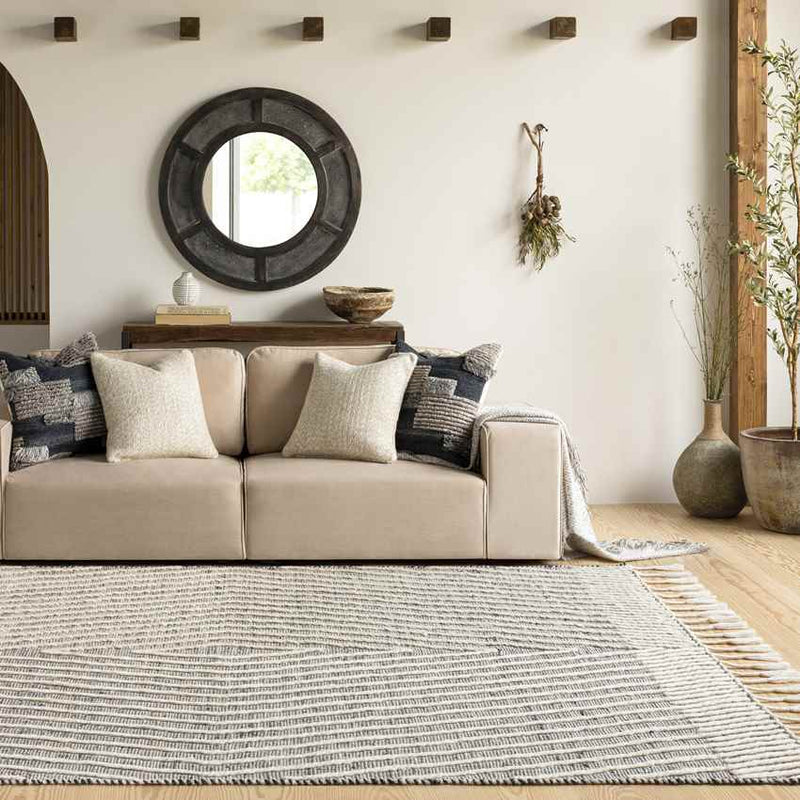 Arlington Heights Global Charcoal Area Rug
