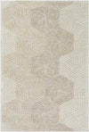 Zaarvlaas Modern Cream Area Rug