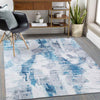 Zevenhuis Modern Blue Area Rug