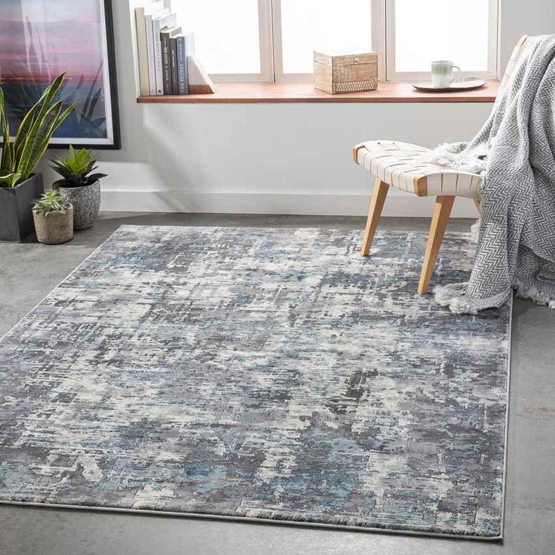 Rimpeld Modern Teal Area Rug
