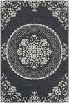 Sevenum Traditional Black Area Rug