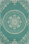 Sevenum Traditional Green Area Rug