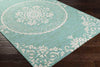 Sevenum Traditional Green Area Rug