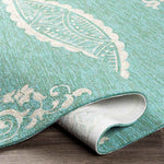 Sevenum Traditional Green Area Rug