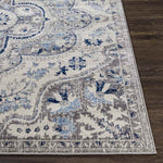 Vergelt Traditional Medium Gray Area Rug