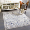 Vergelt Traditional Medium Gray Area Rug
