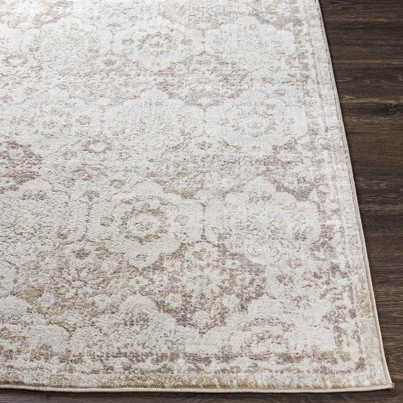 Viel Traditional Cream Area Rug