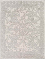 Vosberg Traditional Light Gray Area Rug