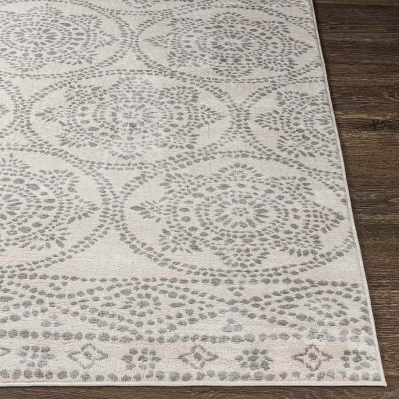 Voulwames Global Light Gray Area Rug