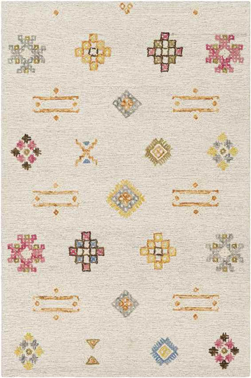 Linn Global Cream Area Rug