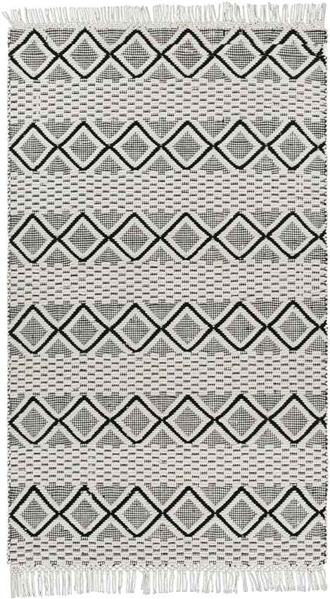 Worschach Global Black Area Rug