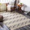 Worschach Global Black Area Rug
