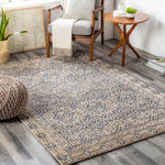 Glimmen Traditional Blue Area Rug
