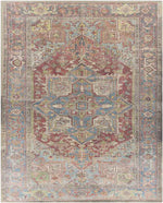 Klei Traditional Aqua Area Rug
