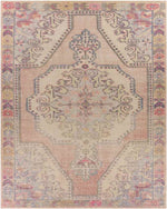 Kolham Traditional Bright Orange Area Rug