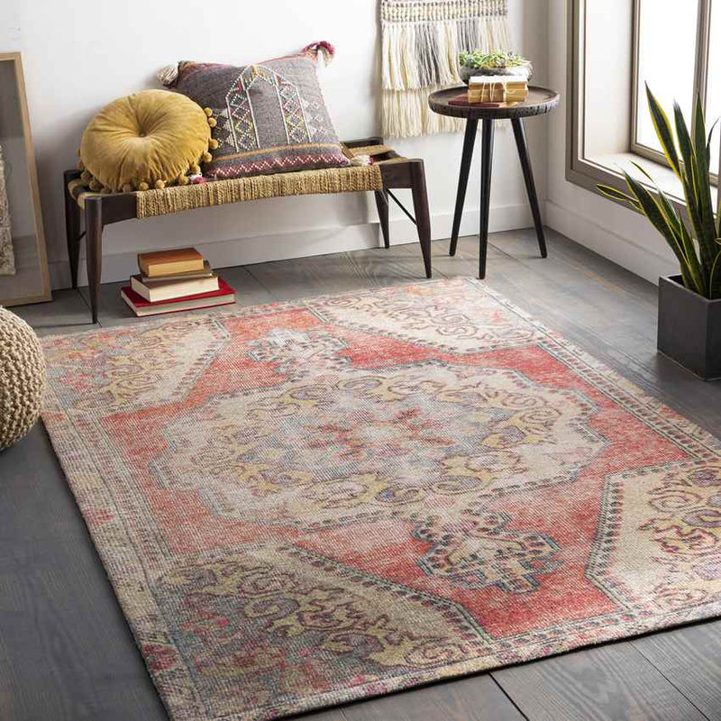 Kolham Traditional Ivory Area Rug