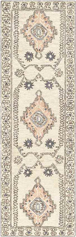 Krassum Traditional Cream Area Rug