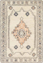 Krassum Traditional Cream Area Rug