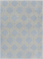 Leegkerk Modern Ice Blue Area Rug
