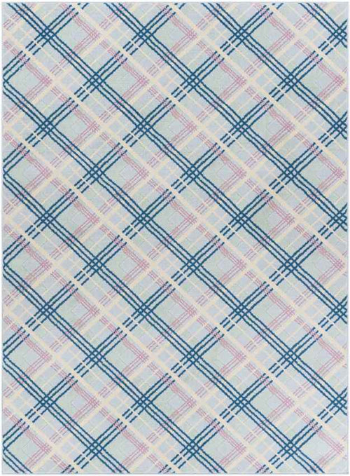 Leens Modern Blue Area Rug