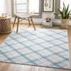 Leens Modern Blue Area Rug
